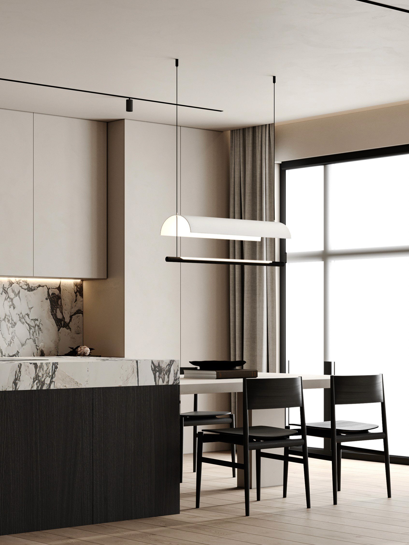 Residential renovation Singapore contemporary apartment interior