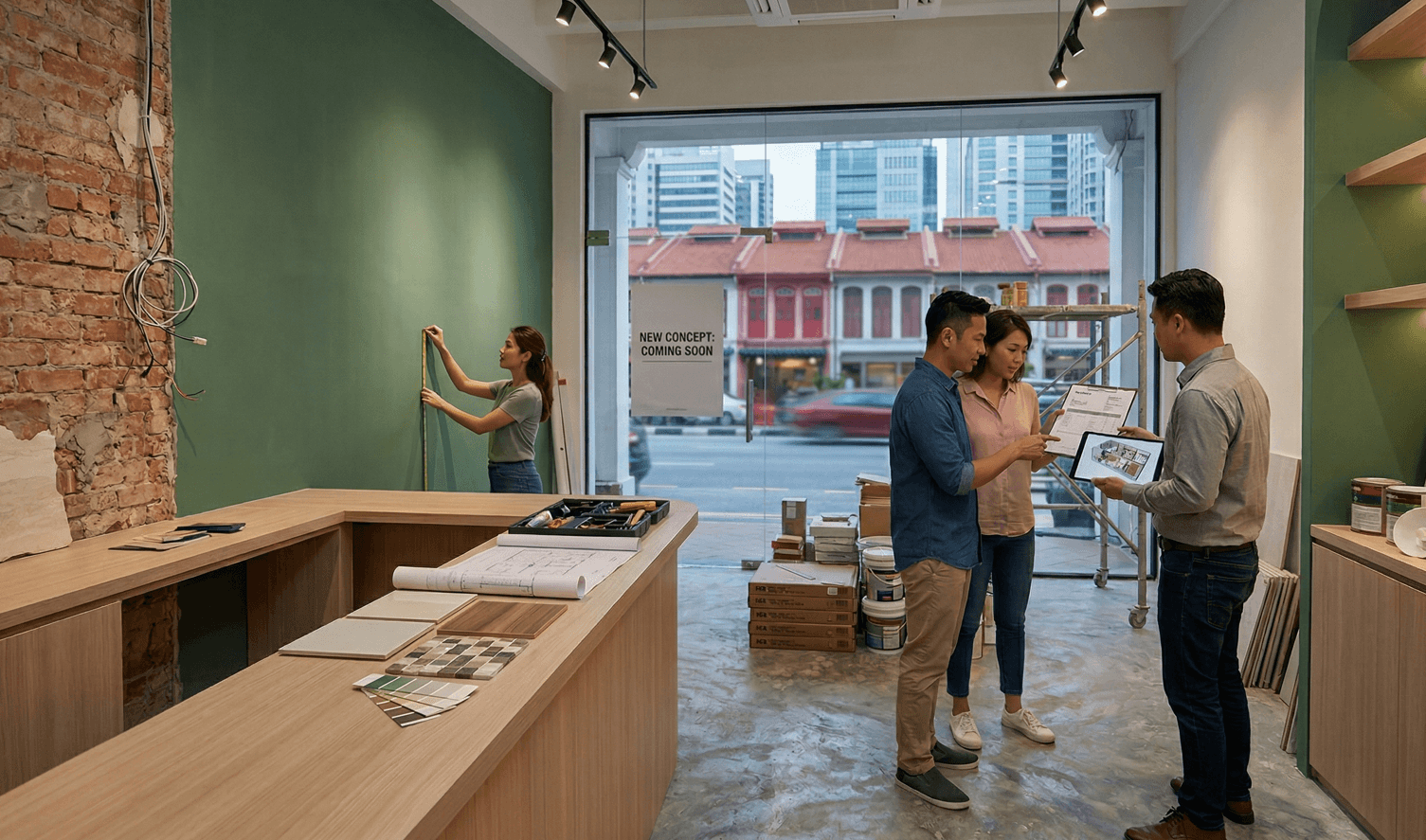 Commercial shop renovation cost in Singapore