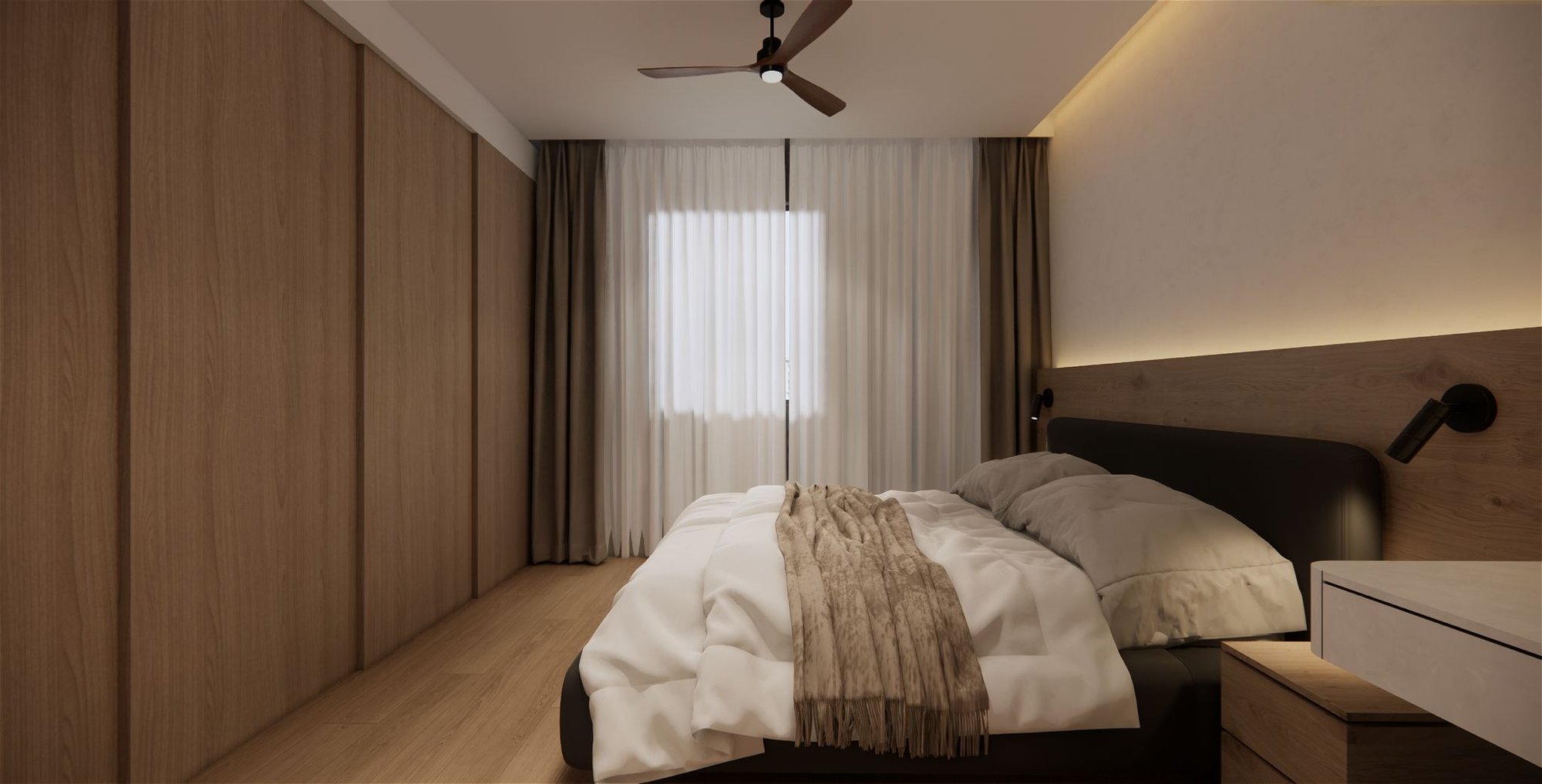 Residential living room interior design Singapore