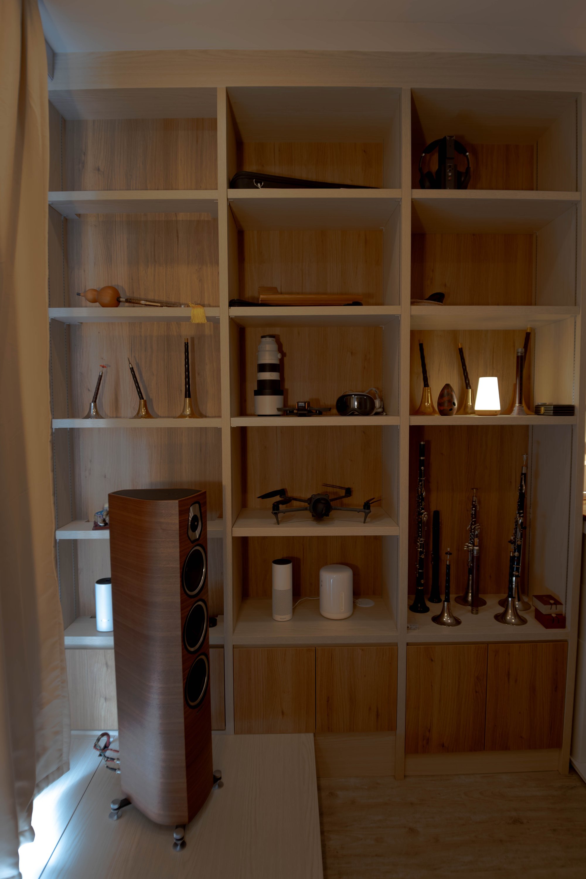 Audiophile listening room interior Singapore